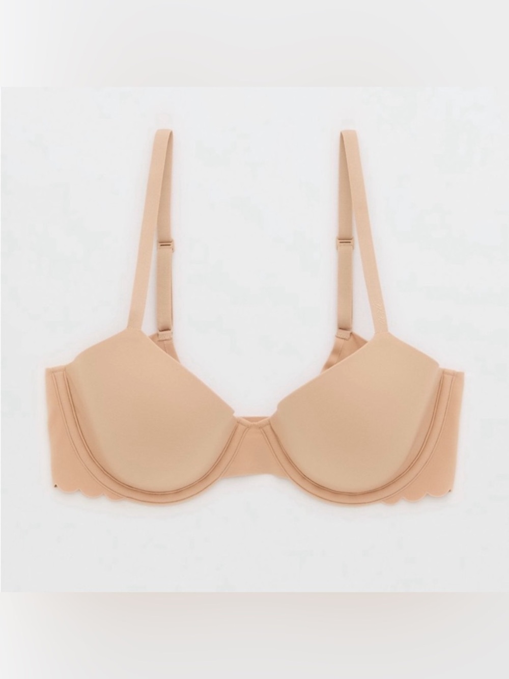 New Aerie SMOOTHEZ Demi Lightly Lined Bra Ultra Soft In Sand Size 38C